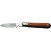 Cb. strip. knife 1-pc. w.wooden handle 202mm
